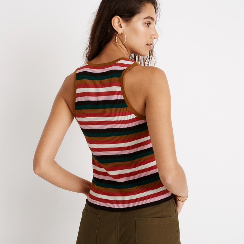 Madewell stripe bayford sweater tank - Picture 3 of 6
